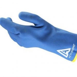 ansell ถุงมือสีฟ้า